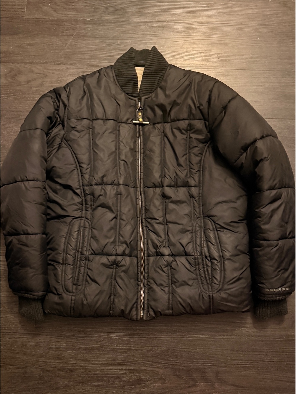 G-Star Raw Delta Solid Puffer Bomber Jacket Size L